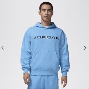 Jordan Essentials Fleece Pullover Blue Hoodie HQ4643-469 Men’s Medium